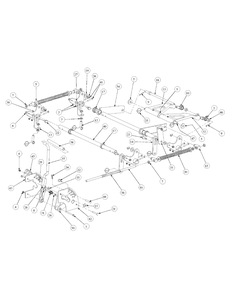 Lift Assembly Diagram and Parts List for M54-HN 53CB5ETW750-24HP-OHV Cub Cadet Lawn Tractor